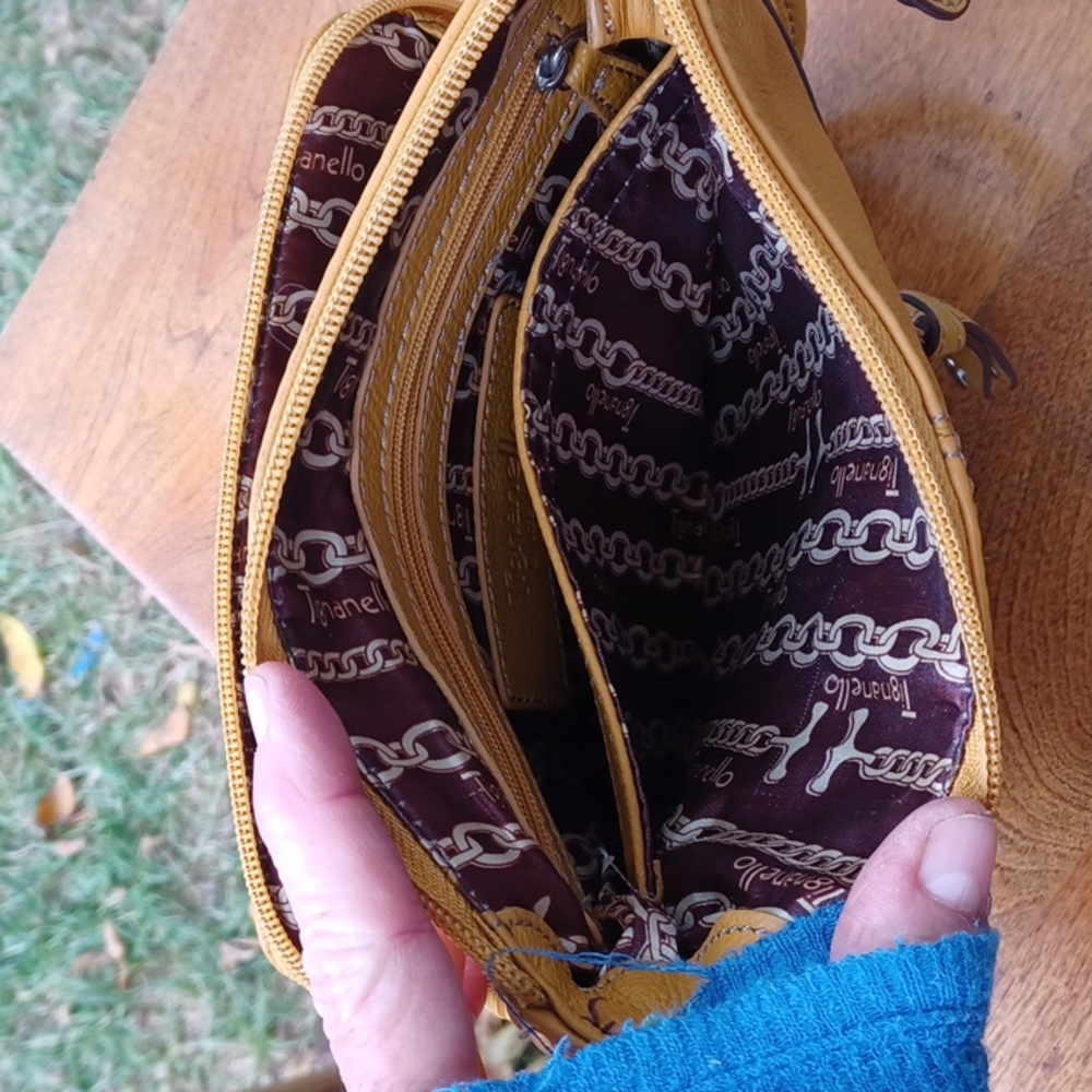 Vintage Tignanello Leather Crossbody Purse - Picture 6 of 11